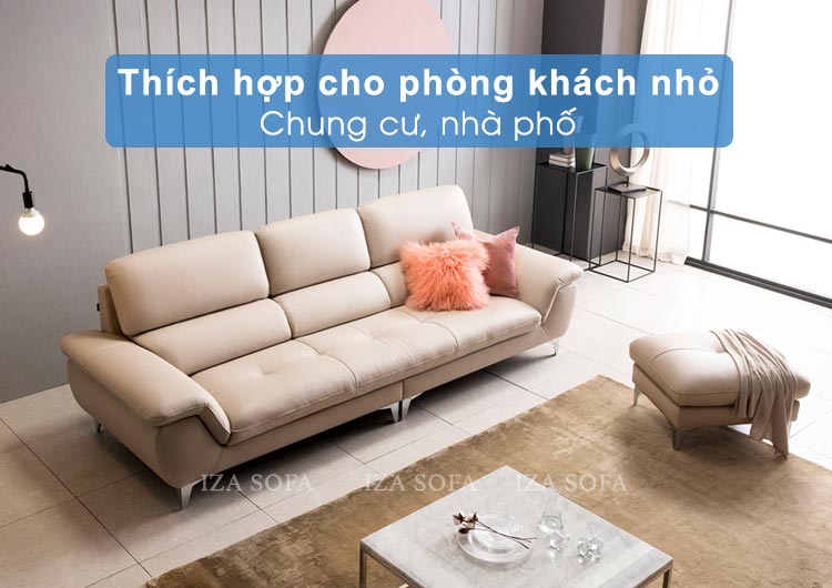 kết cấu sofa văng da Hàn Quốc HD67