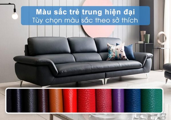 Màu sắc sofa văng da Hàn Quốc HD67