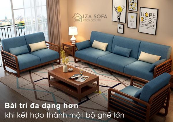 Sofa gỗ chữ U đẹp ZG52