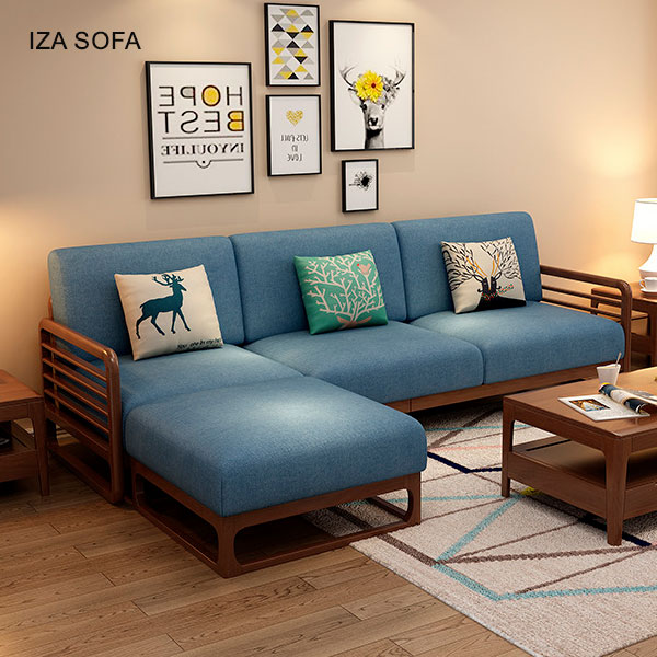 Mẫu sofa gỗ cho căn hộ chung cư ZG52