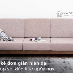 Sofa gỗ màu nâu cánh gián ZG65