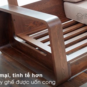 Thiết kế tay ghế sofa gỗ ZG65
