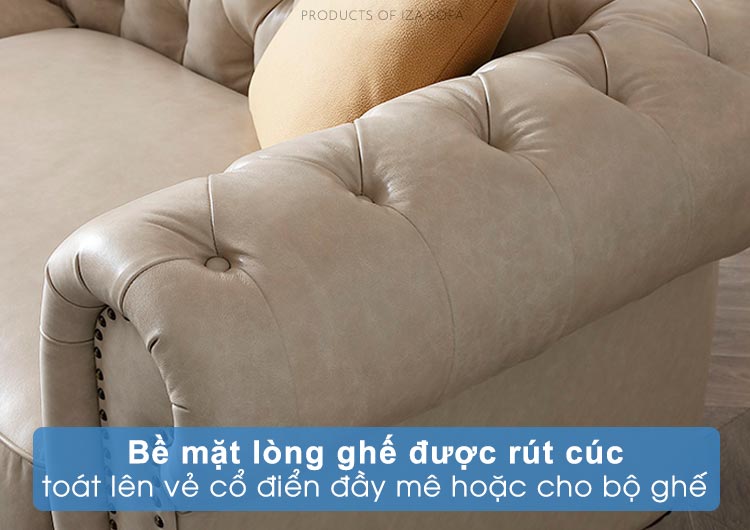 Bề mặt  sofa tân cổ điển HD60