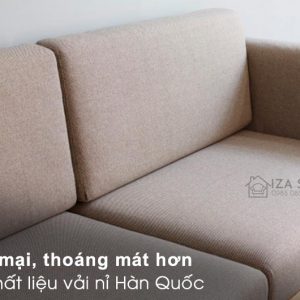 Chất liệu nỉ Hàn Quốc trên sofa gỗ ZG34