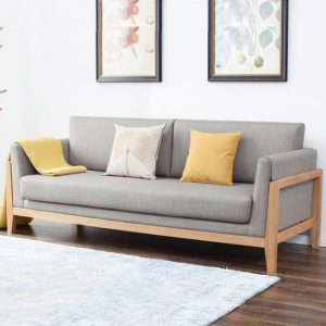Sofa văng gỗ kiểu dáng tối giản có nệm ZG40