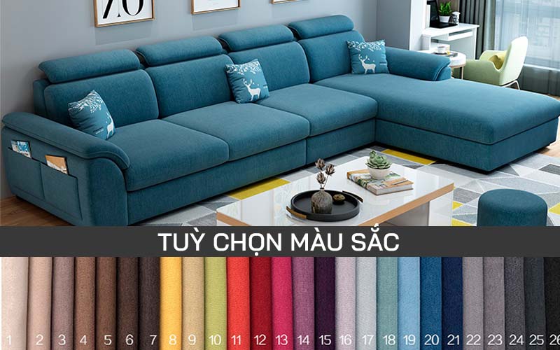 Tuỳ chọn màu sắc sofa ZA181a