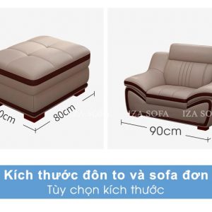 Tùy chọn sofa da góc chữ L HD226