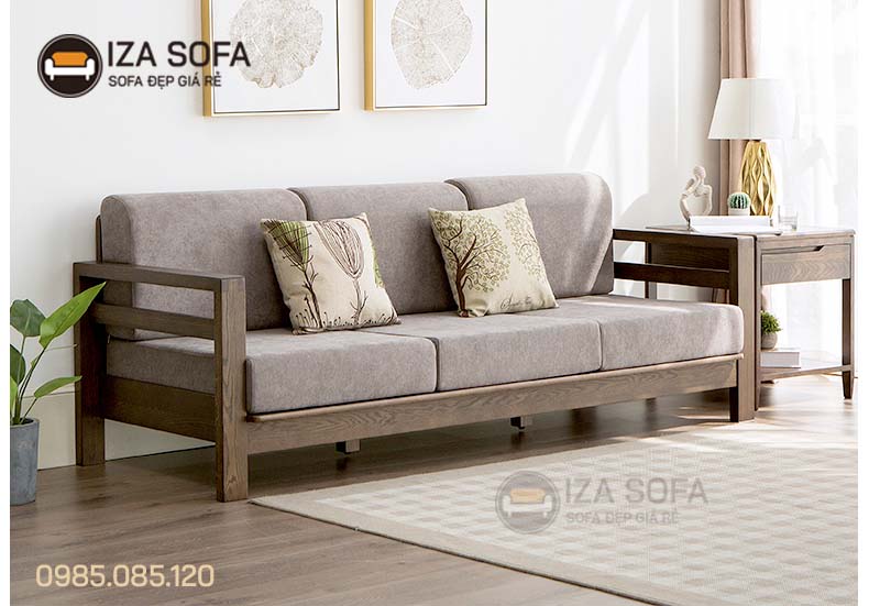 Bộ sofa văng gỗ sồi