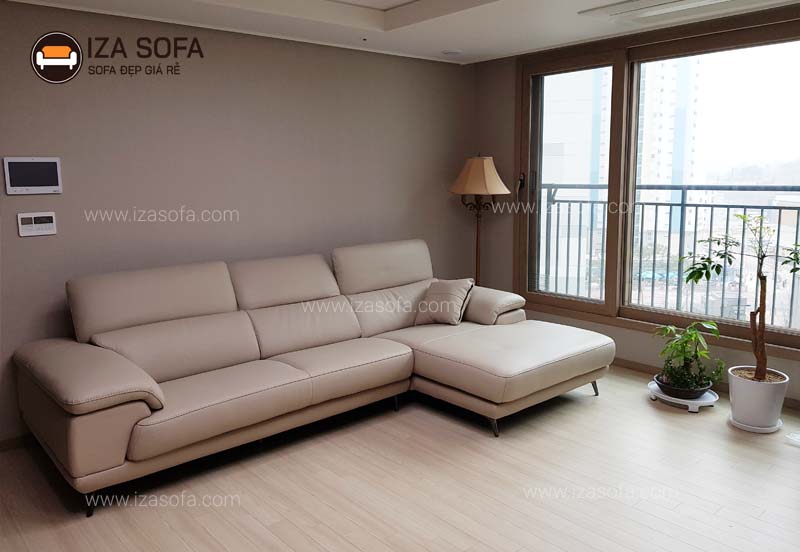Sofa da phòng khách chung cư