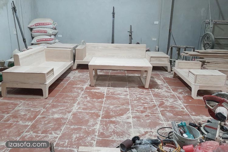 Xưởng đóng ghế sofa gỗ izasofa