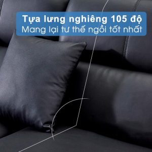 Độ nghiêng ghế sofa chữ L bằng da
