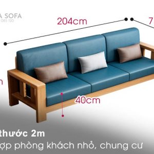 Kích thước sofa gỗ ZG41