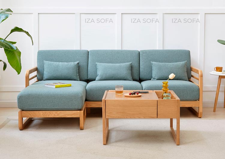Sofa văng gỗ chung cư hiện đạii