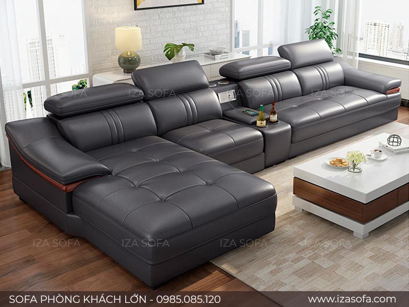 Sofa góc L đẹp cho nhà rộng
