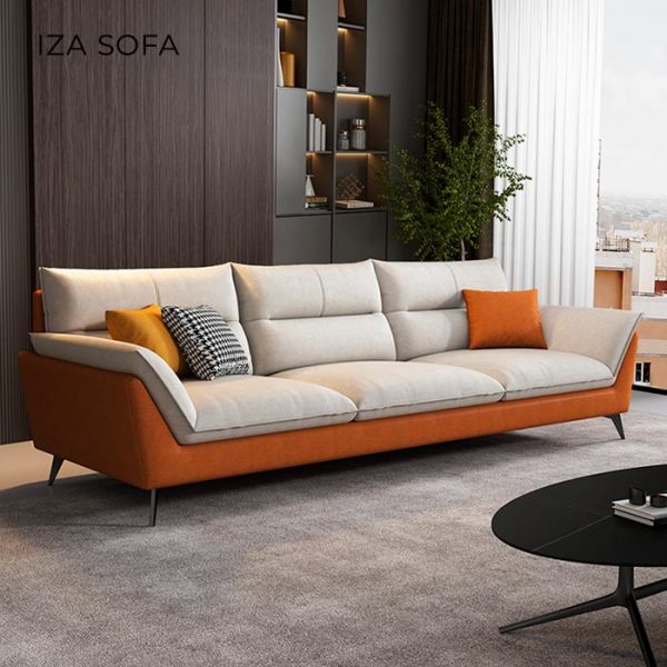 sofa da chung cư hiện đại