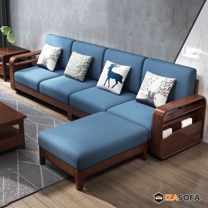 Sofa gỗ góc chữ L hiện đại ZG101