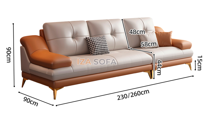 Sofa văng da cao cấp