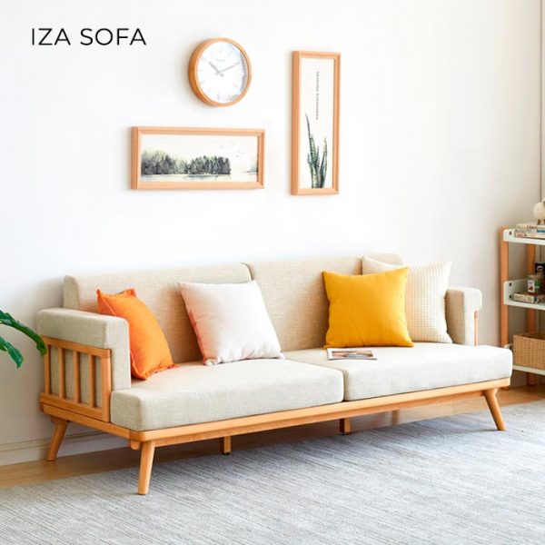 Sofa gỗ sồi nhỏ xinh