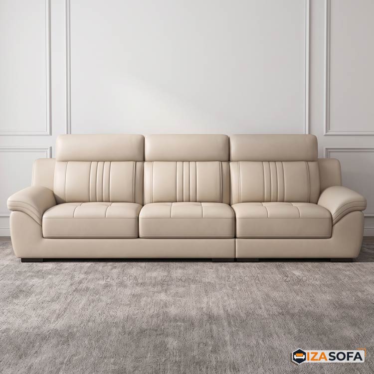 Sofa da tiếp khách công ty màu trắng GD245 13 Sofa da tiếp khách công ty màu trắng GD245