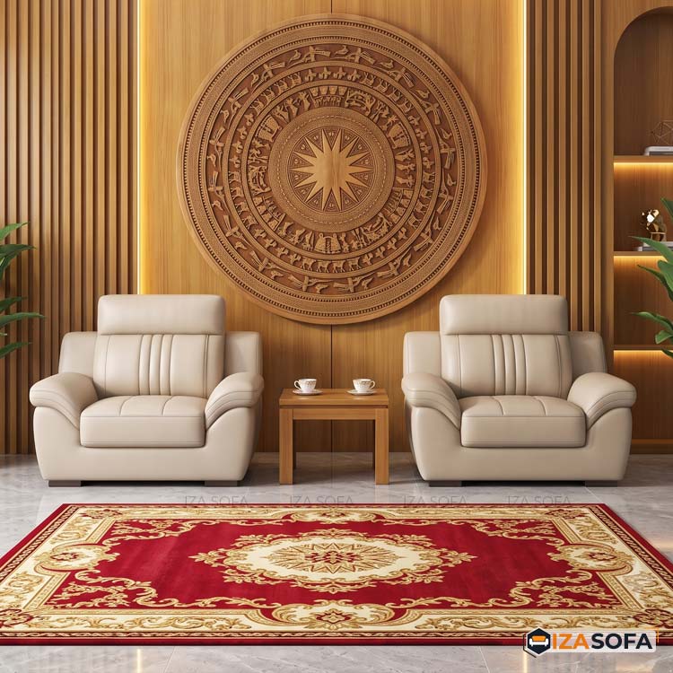 Sofa da tiếp khách công ty màu trắng GD245 11 Sofa da tiếp khách công ty màu trắng GD245
