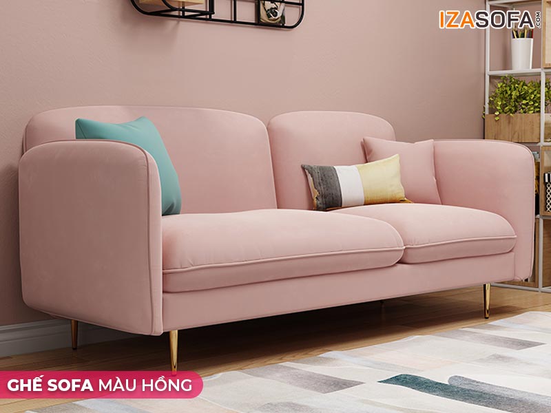 Ghế sofa màu hồng đẹp