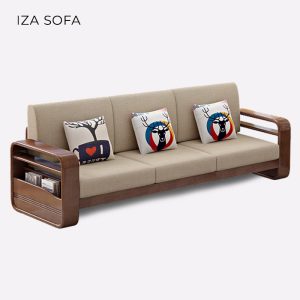 Sofa văng gỗ tay tròn đẹp ZG178