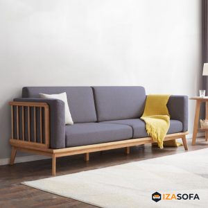 Mẫu ghế sofa văng gỗ sồi đẹp ZG34