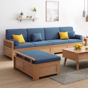 Bộ bàn ghế sofa gỗ phòng khách đẹp hiện đại ZG13