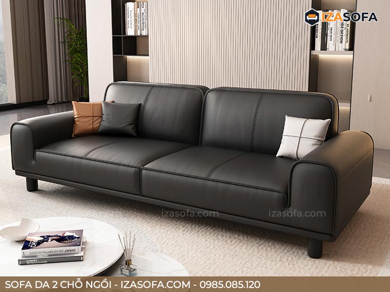 Sofa da màu đen