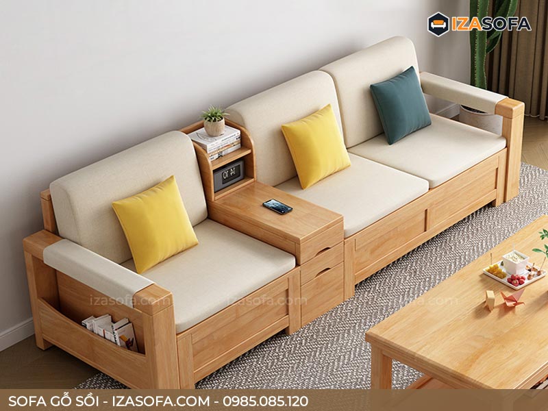 Sofa gỗ sồi nga hiện đại