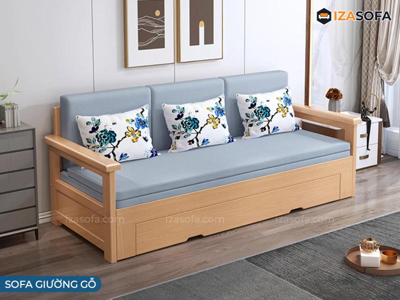 Ghế sofa giường gỗ gấp