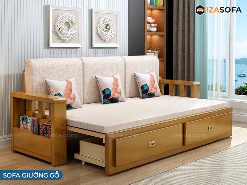 Sofa giường gỗ cao cấp