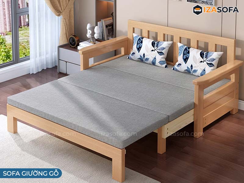 Sofa giường gỗ hà nội