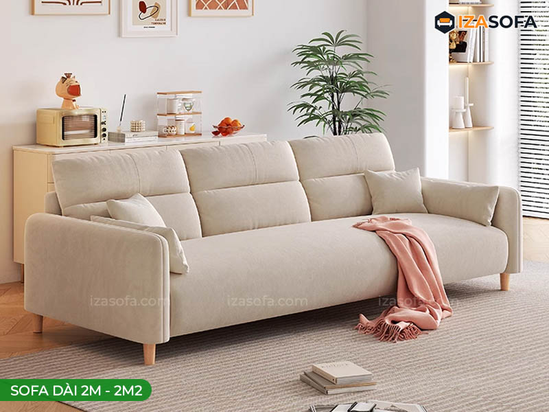 mẫu sofa văng nỉ dài 2m