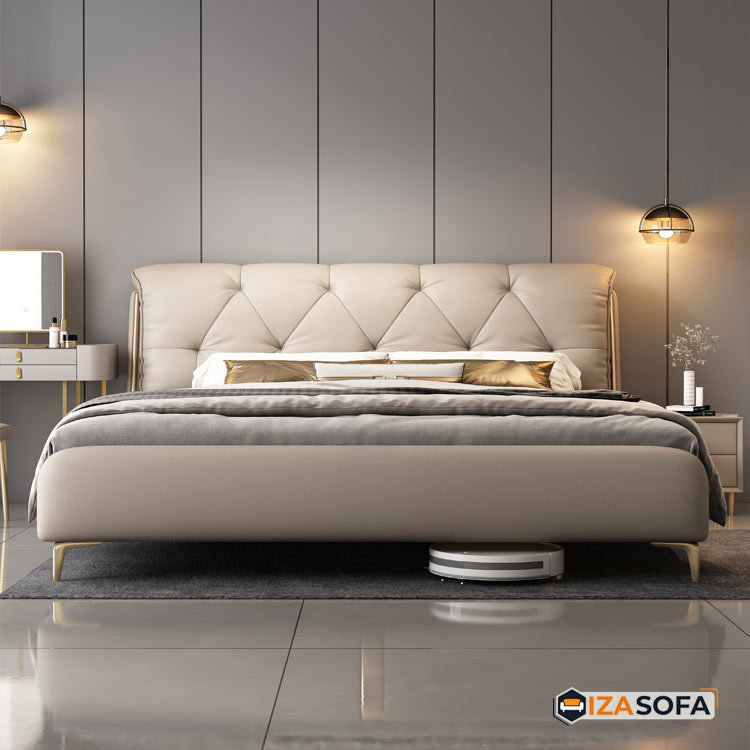 Mẫu giường bọc da đẹp G04 4 Mẫu giường bọc da đẹp G04