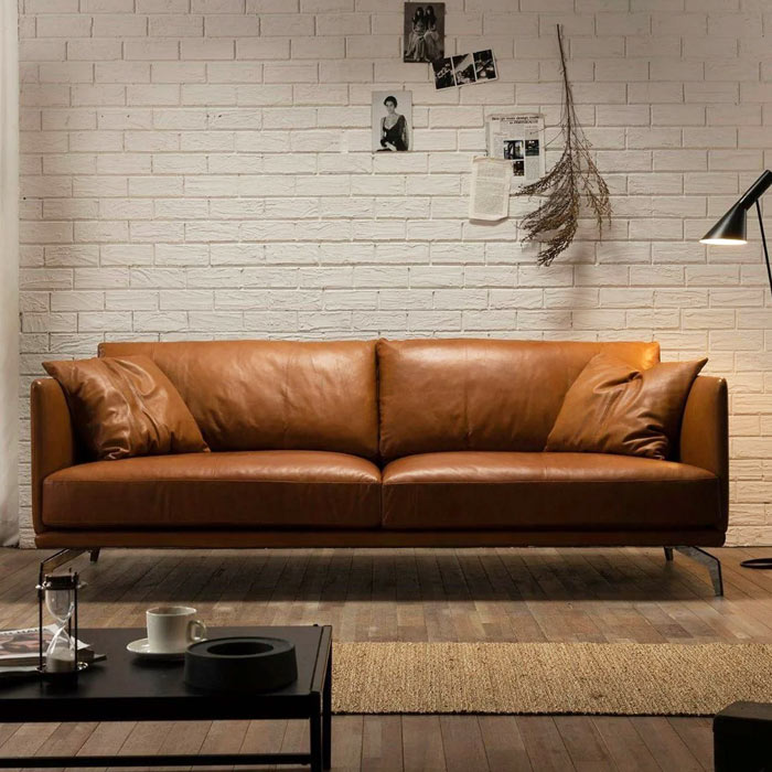 Sofa da cho văn phòng nhỏ giá rẻ V122 1 Sofa da cho văn phòng nhỏ giá rẻ V122 1