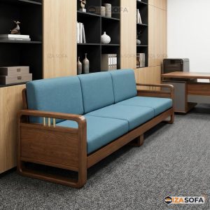 Sofa văng gỗ cho văn phòng nhỏ VP167A