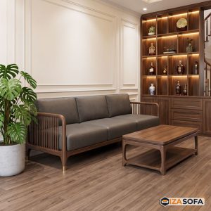 Sofa gỗ cho phòng khách đẹp ZG402