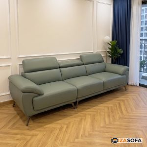 Sofa văng da 3 chỗ ngồi chân cao hện đại HD281